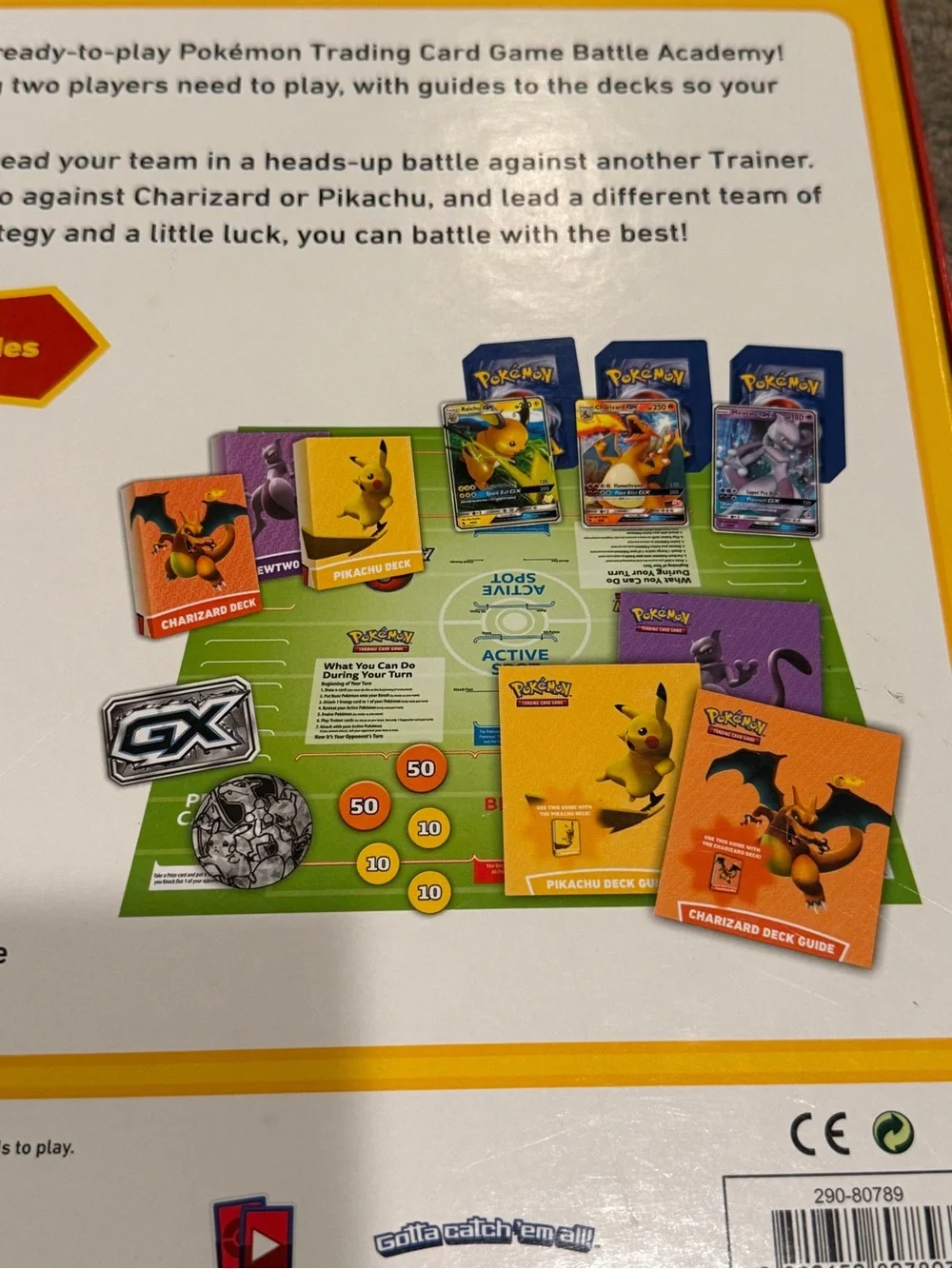 Battle Academy Kids Toy Board Game - Yellow Pikachu Edition. Missing items